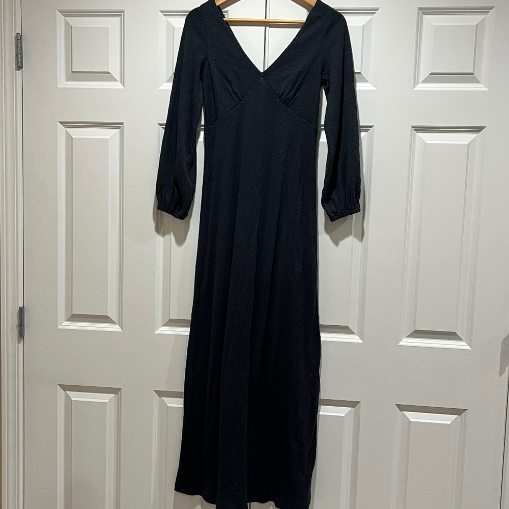 NWT Free People maxi dress (black, small)